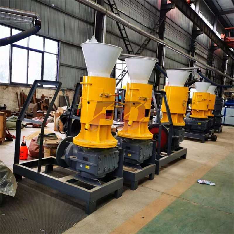 550 Type High-Power Flat Mold Straw Granulation Equipment Sawdust Biomass Pellet Machine
