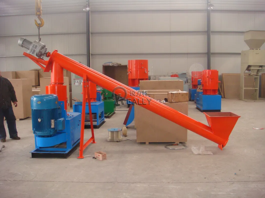 Biomass Wood Pellet Machine Sawdust Press Granular Roller Rotate Pellet Mill with 3 Year Warranty