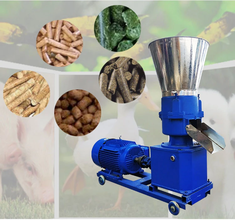 Poultry Farm Machinery Feed Mill Extruder Animal Pellet Machine