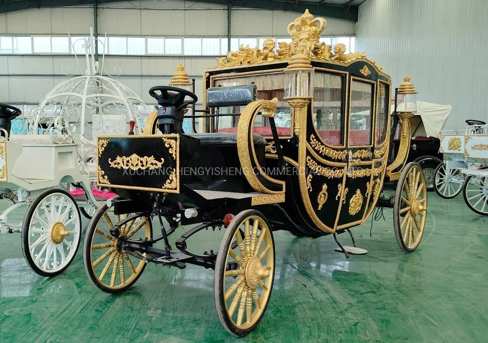 Classical Royal Carriage Manufacturer/High Quality Deluxe Wedding Special Transport Horse Carriage