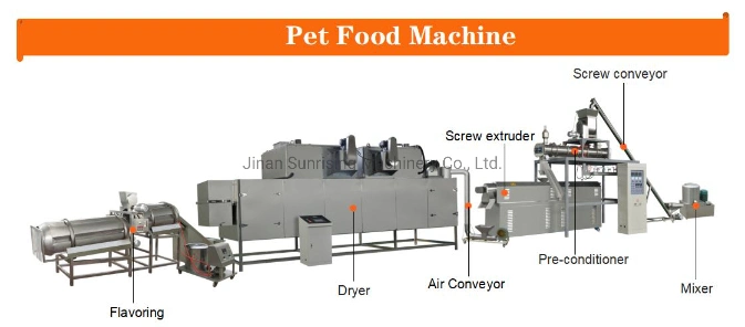 The Cheapest Full Automatic Dog Food Pellet Making Machine /Pet Feed Pellet Production Line