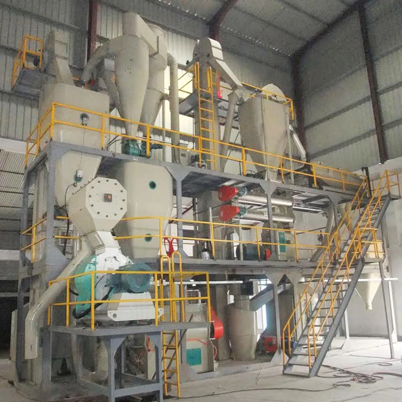 China Made 2-5 Ton Per Hour Poutry/Livestock/Cattle/Sheep/Duck/Fish/Shrip/Pet Extruder Feed Production Machine Line Including Hammer Mill/Pellet Mill Machine