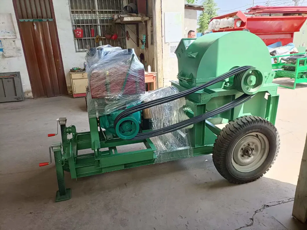 Automatic Diesel Wood Crushing Shredder Chipper Grinder Wood Sawdust Crusher Machine Hammer Mill Machine for Sale