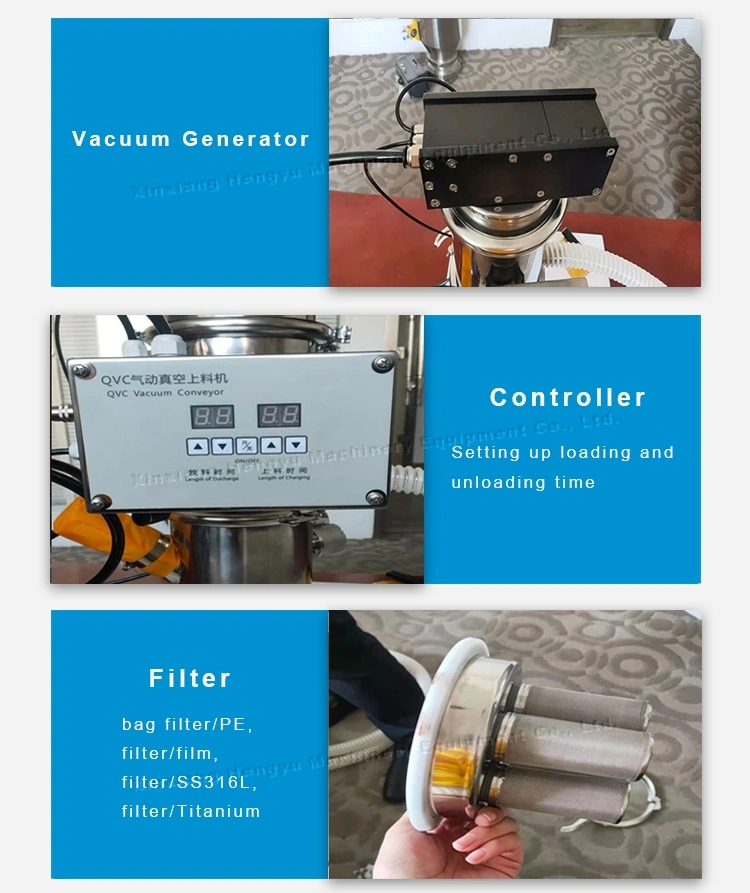 Plastic Granule Pharmaceutical Powder Pneumatic Vacuum Conveyor