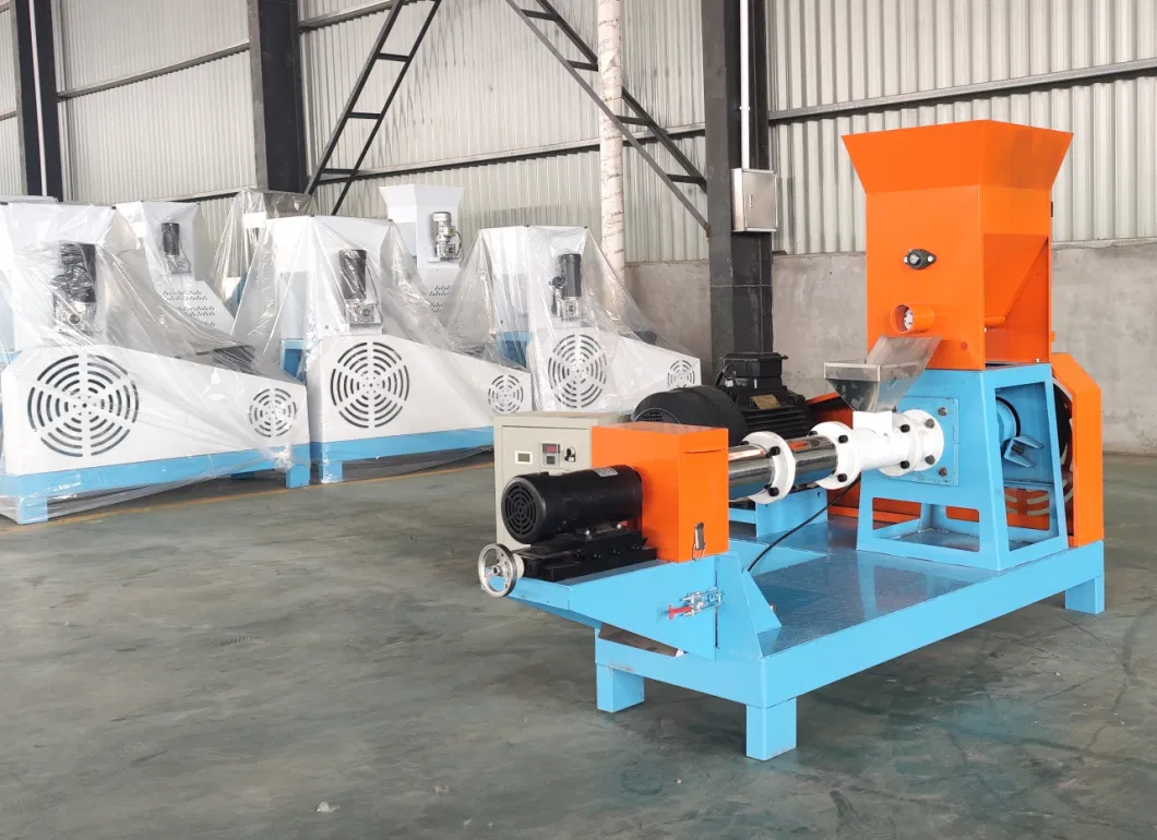 Fish Feed Pellet Extruder Machine Catfish Pet Dog Cat Food Chicken Feed Processing Machines Pelletizer Machine for Animal Feeds