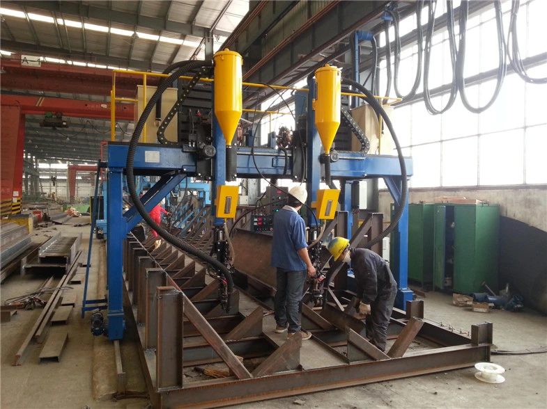Steel Structure H/T/I Beam Assembling and Welding Equipment
