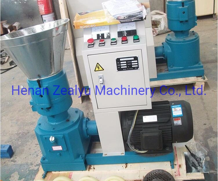 Whole Full Automatic Poultry Feed Wood Pellet Making Machine/Flat Die Granule Mill 100kg/Hr