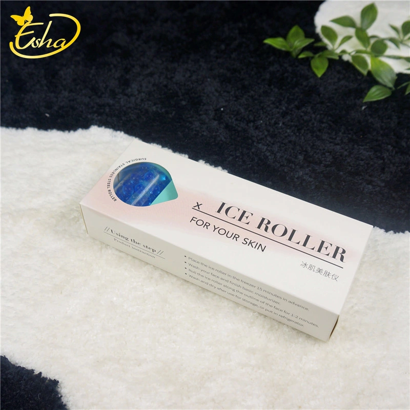 Ice Roller Plastic Ice Pellets Shrinkage Pore Fade Wrinkles Face Massage Roller for Face Treatment