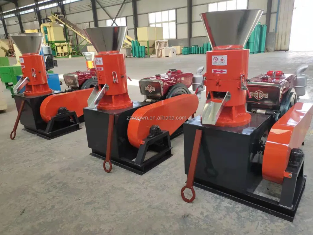 300kg/H Diesel Wood Pellet Mill 32HP Biomass Sawdust Fuel Pellet Producing Machine Wood Pelletizer for Sale