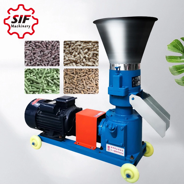 Small Automatic Chicken Feed Making Machine / Animal Feed Pellet Machine for Sale