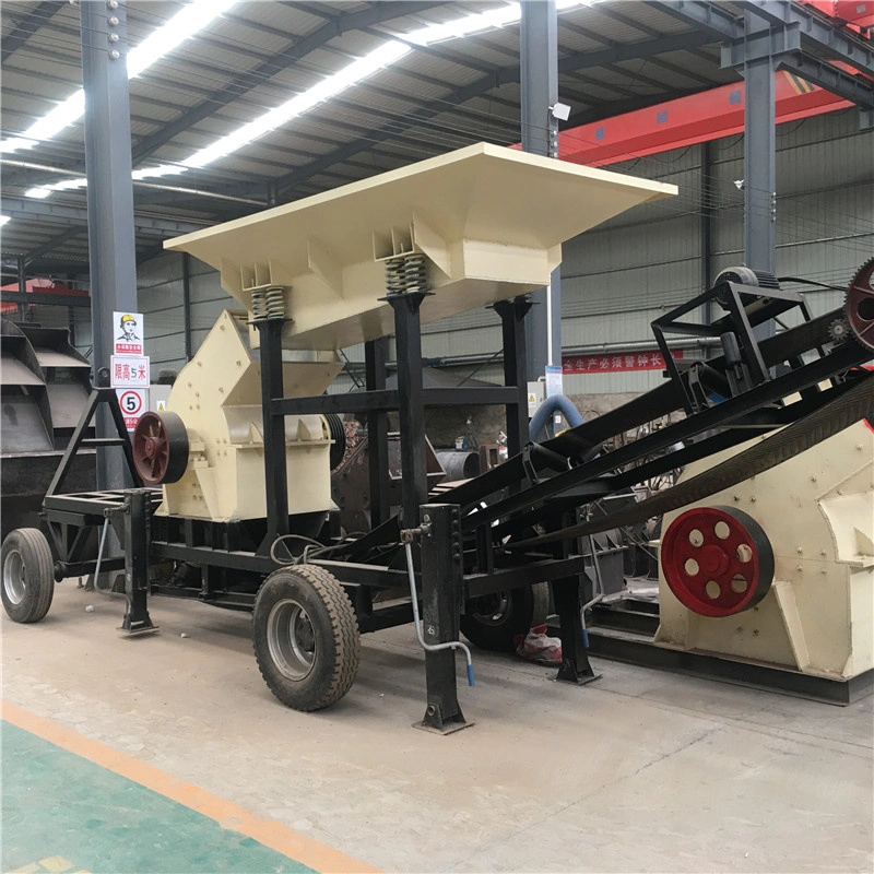 Mobile Stone Crusher Hammer Mill 50 to 60tph Good Design