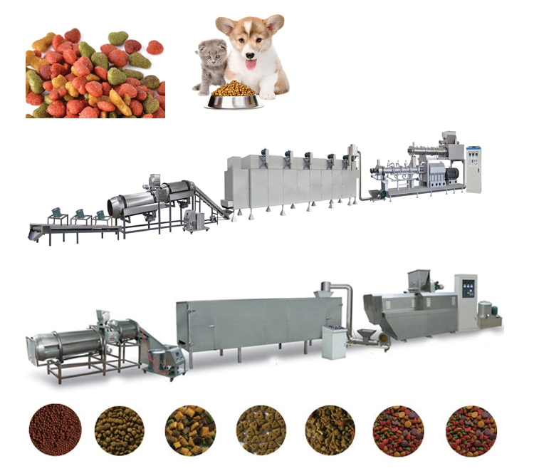 Full Automatic Dry Dog Cat Fish Food Machine Pet Wet Pelletizing Food Pellet Processing Extrusion Extruder Machine Machines Machinery Production Line