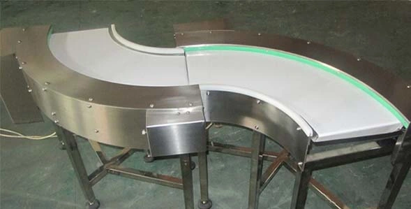 Belt Curve PVC PU Modular Belting Conveyor System Abrasion Resistant Powder Coating Steel PVC Belt Conveyor System for Transport Powders and Granulates