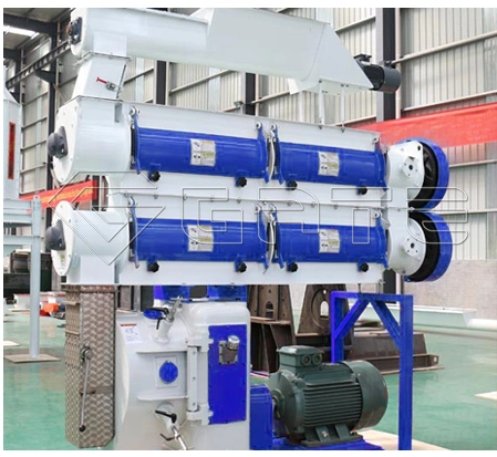 Gate Industrial Large Big Wood Ring Die Belt Driven Pellet Mill for Making Biomass, Sawdust