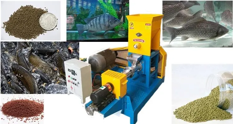 Floating Feed Extruder Processing Machines Shrimp Pet Dog Animal Food Pellet Making Machine Feed Granule Making Machine for Fish