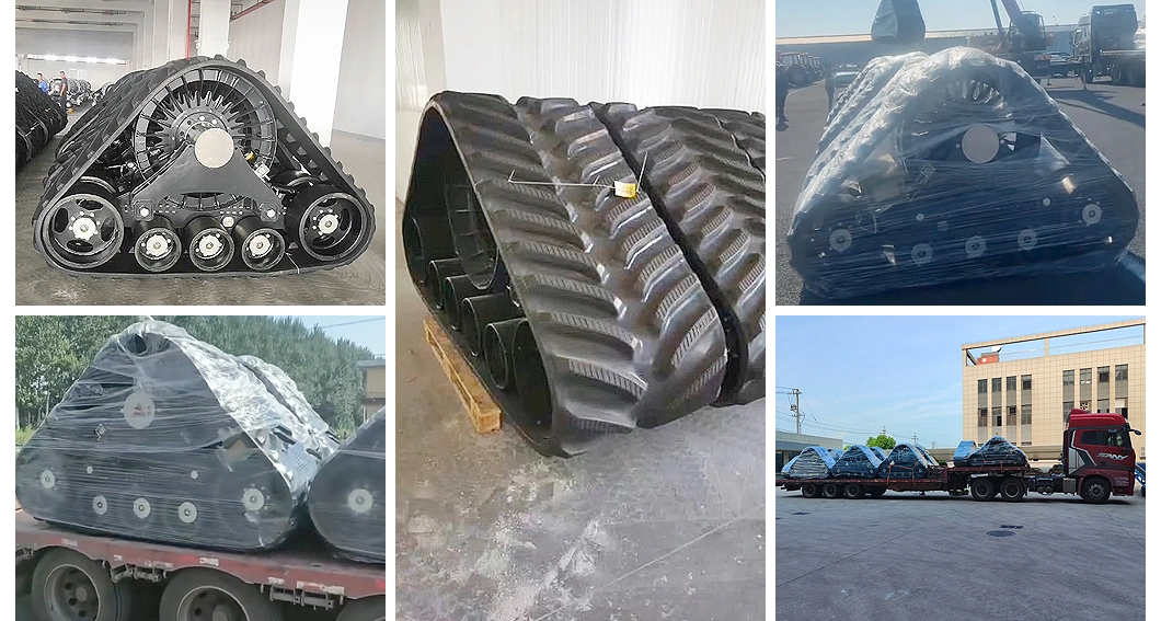 Case Tractor Undercarriage Parts Triangle Rubber Track Chassis Assembly Conversion System