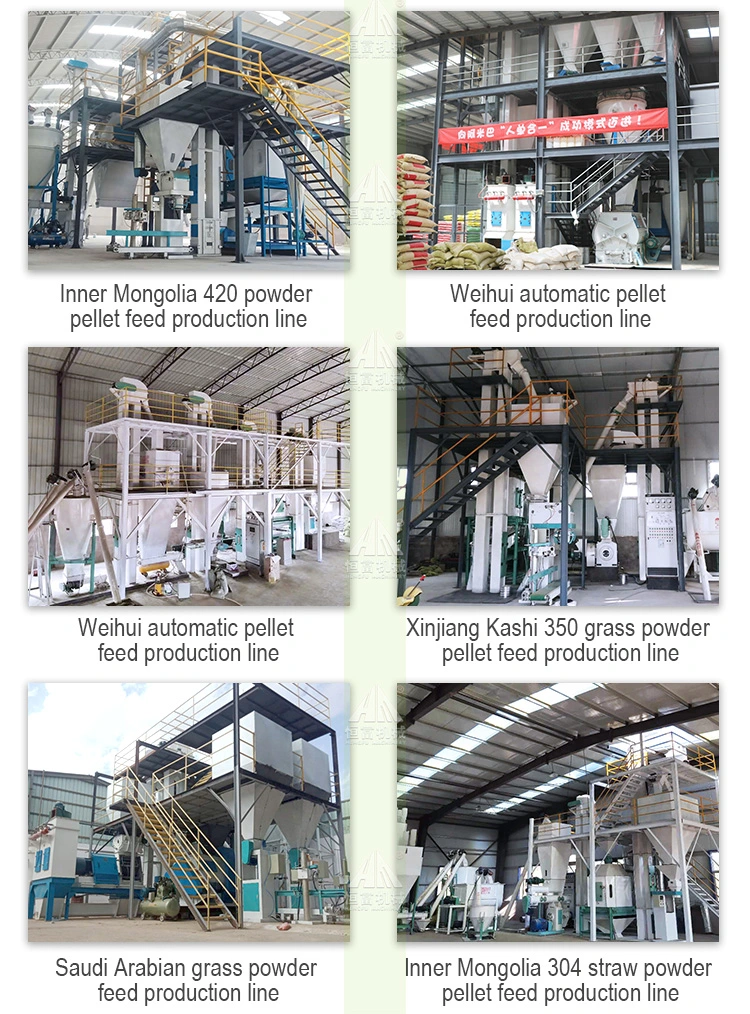 Customized Poultry Livestock Animal Feed Pellet Machine Making Production Line