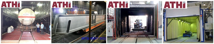 Air Shot Sand Blast Room Sandblasting Booth System with Manual Sand Blasting Machine Abrasive Transport Recovery System