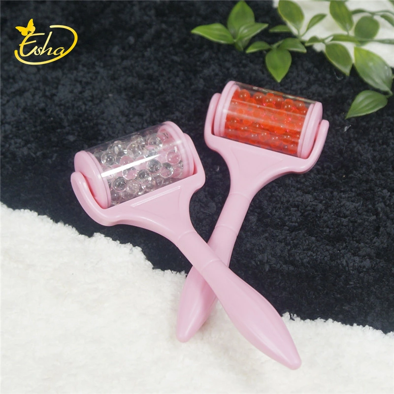 Ice Roller Plastic Ice Pellets Shrinkage Pore Fade Wrinkles Face Massage Roller for Face Treatment