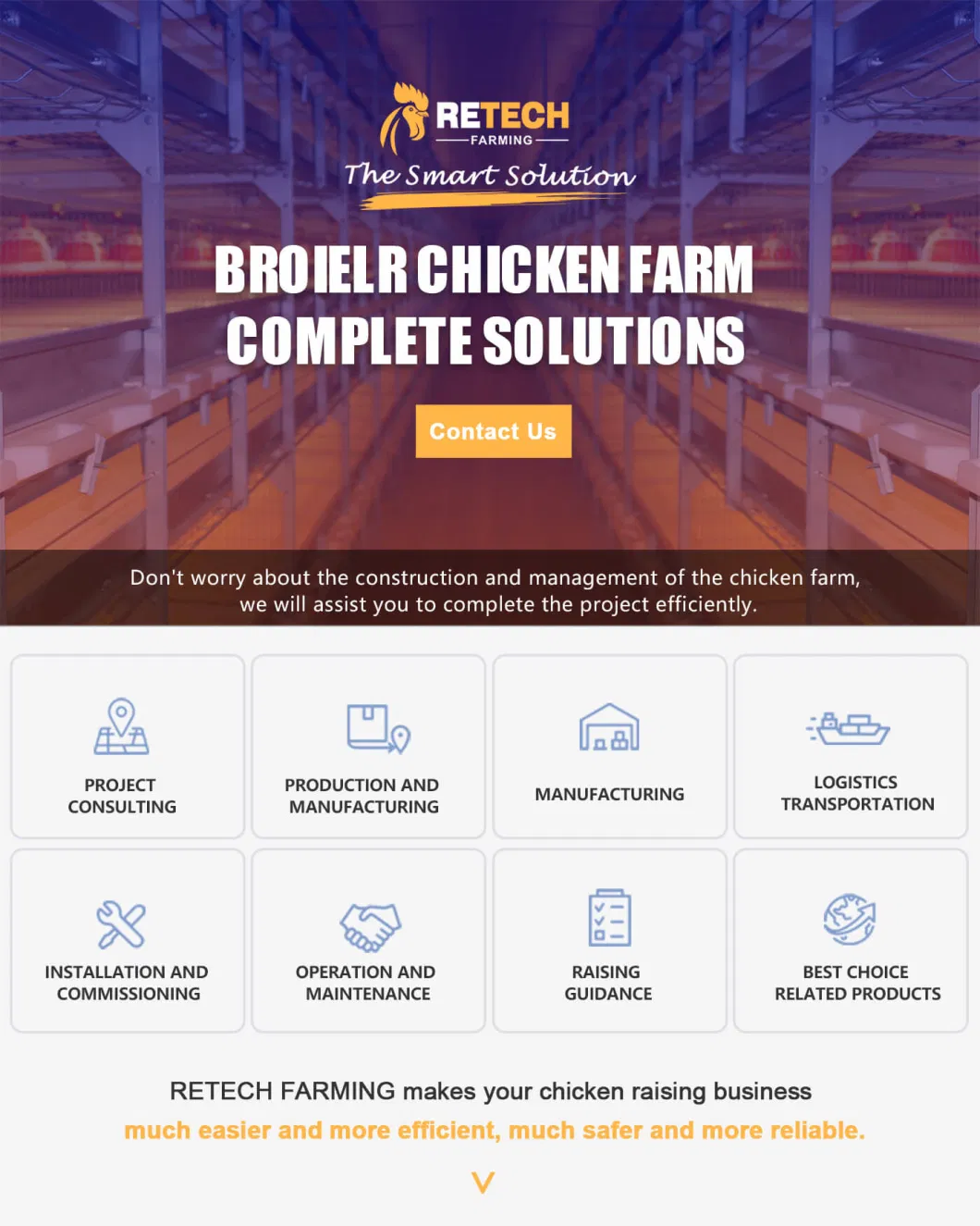 Automatic H Type Broiler Poultry Equipment Chicken Poultry Feeding Equipment