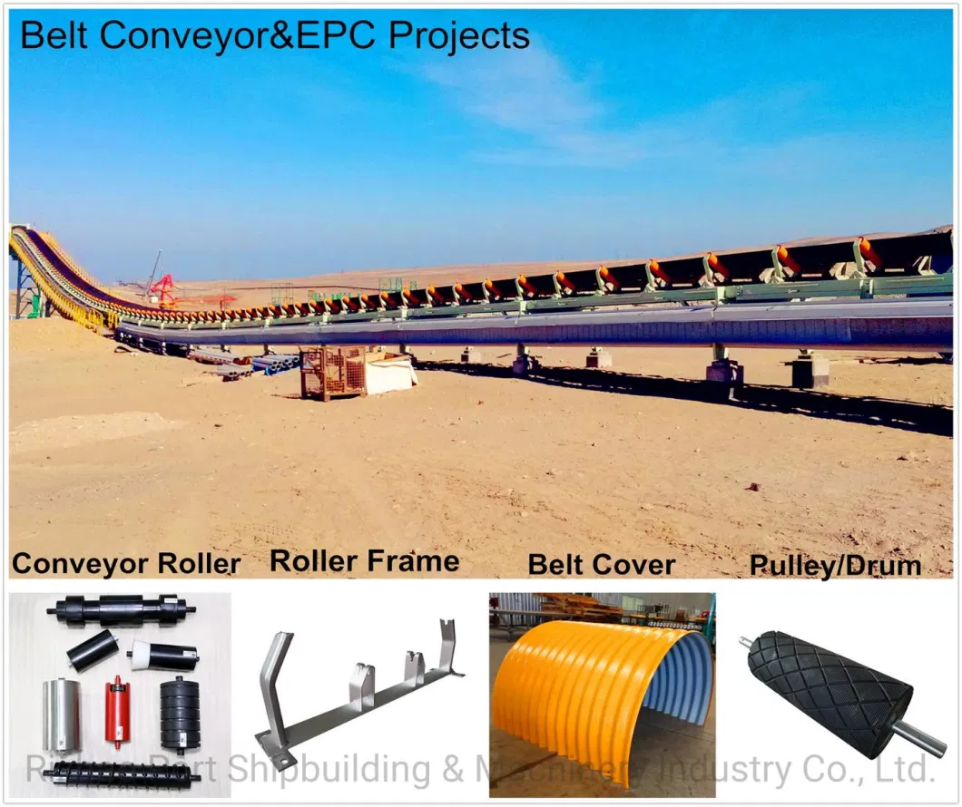 Steel Belt Conveyor System for Transport Material Used in Port