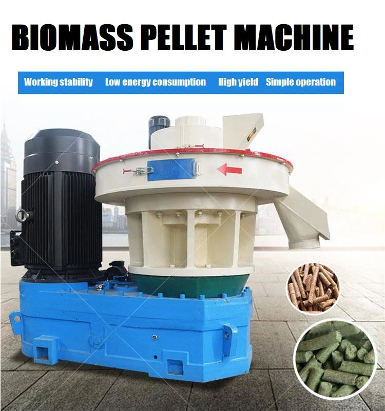 Biomass Granulator Machine Vertical Ring Die Wood Pellet Mill Rice Husk Pellet Press Machine with Capacity 1-4 Ton Per Hour