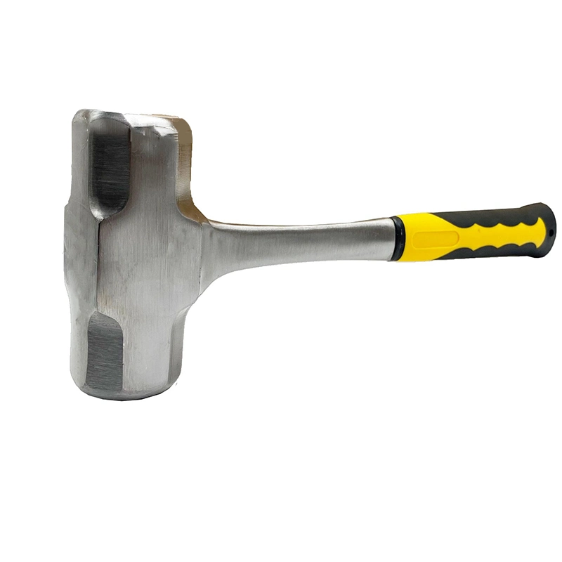One-Piece Mason Hammer Carbon Steel Rubber Handle Hammer Crusher Supplier