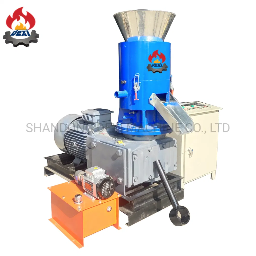 Flat Die Biomass Wood Sawdust Rice Peanut Coconut Husk Straw Grass Stalk Shaving Fuel Pellet Mill Press Making Maker Pelletizing Mill for Sale Price