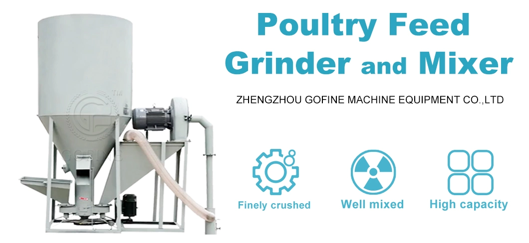 High Quality Feed Crushing Machine Hammer Mill and Feed Mixing Machine