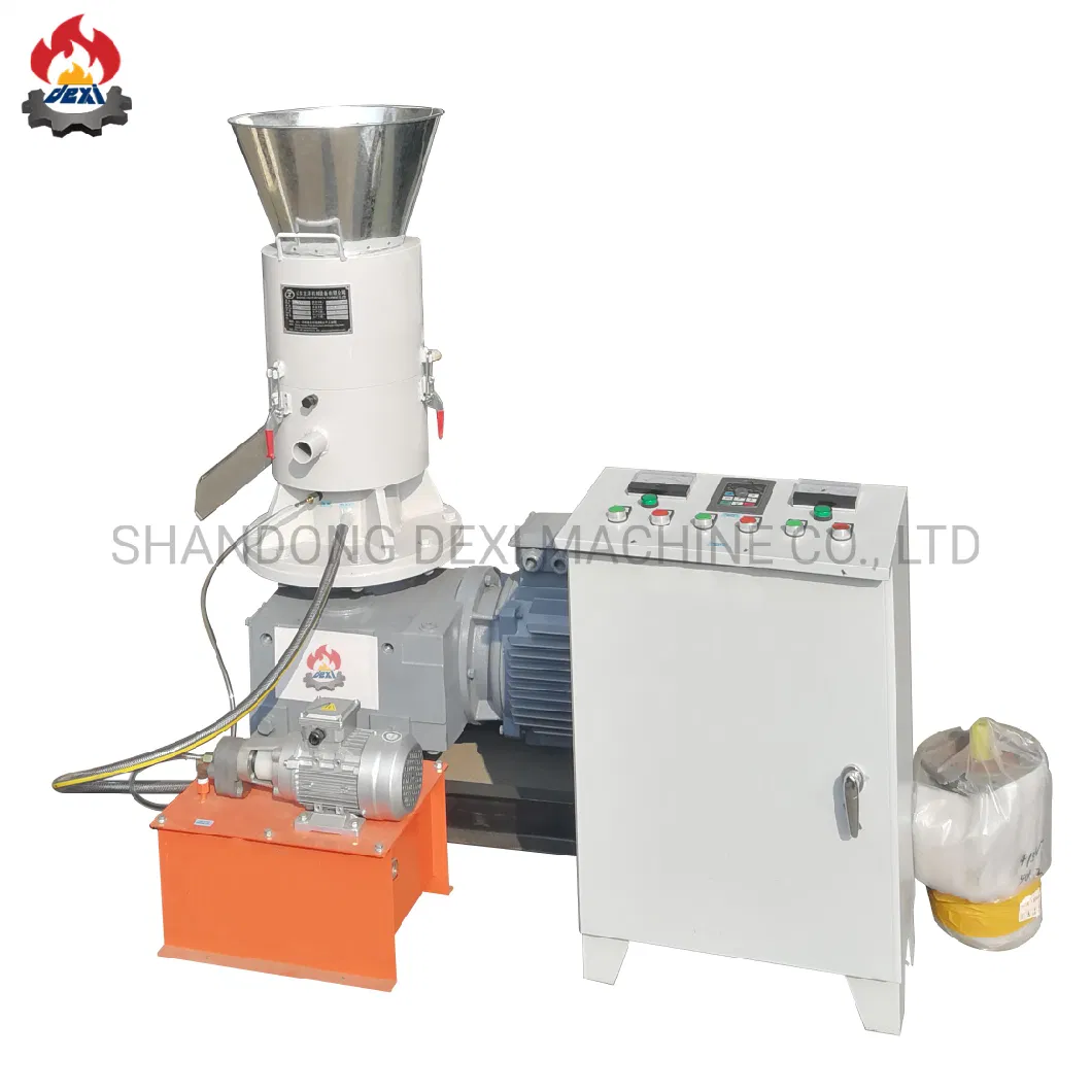 Flat Die Biomass Wood Sawdust Rice Peanut Coconut Husk Straw Grass Stalk Shaving Fuel Pellet Mill Press Making Maker Pelletizing Mill for Sale Price