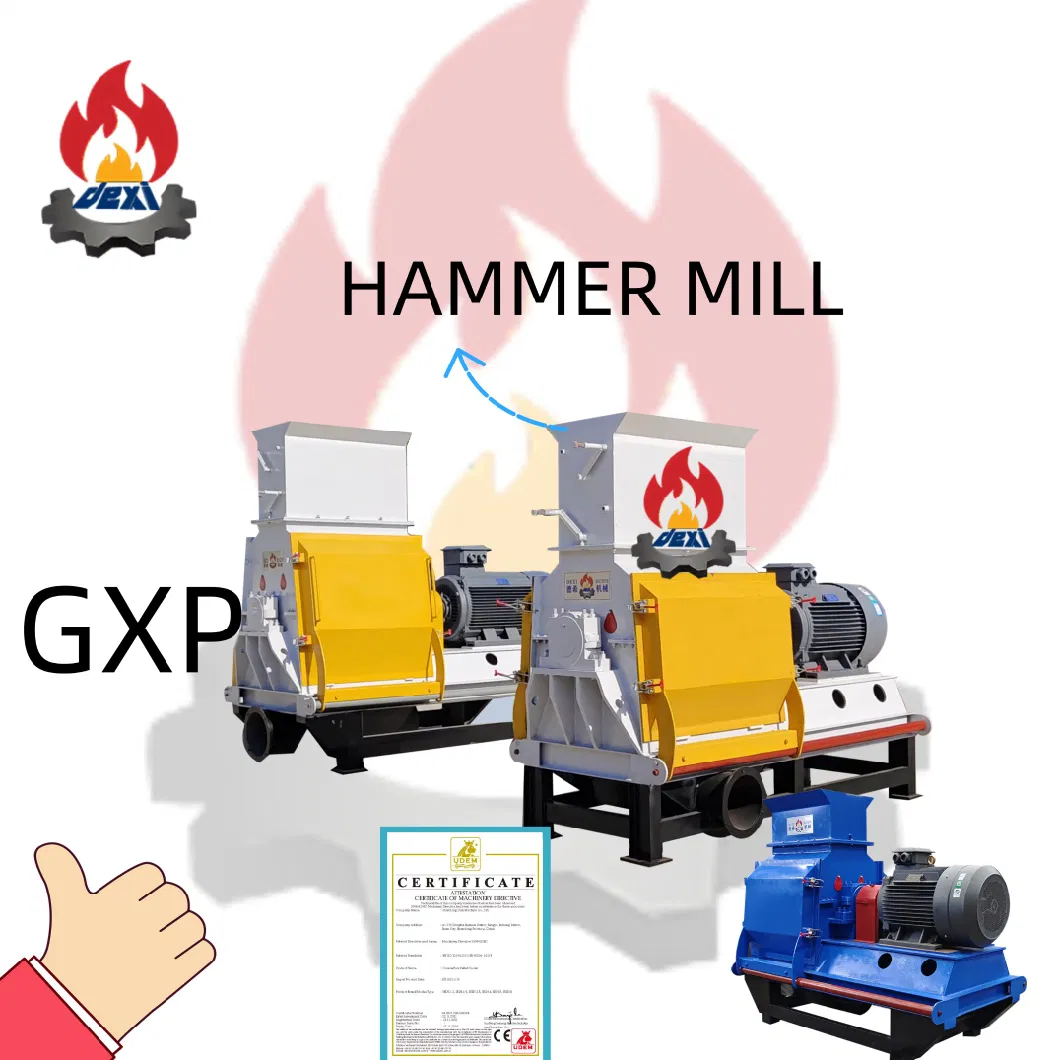 3-4 Tons/H CE Approved Crop Straw Hammer Mill for Fine Crushing
