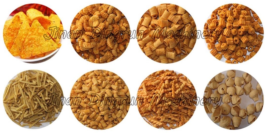 Factory Supply Fried Snacks Machinery Pellet Snacks Extruder Equipment Twin Screw Corn Food Processing Line