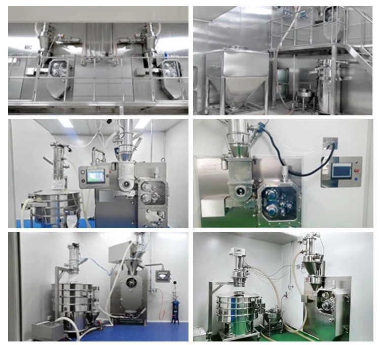 Medicinal Powder Double Roller Hydraulic Compacting Dry Granulation Press Compacting Granulator