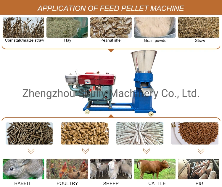 Animal Feed Pellet Making Machine Chicken Feed Milling Machine Poultry Feed Processing Machinery