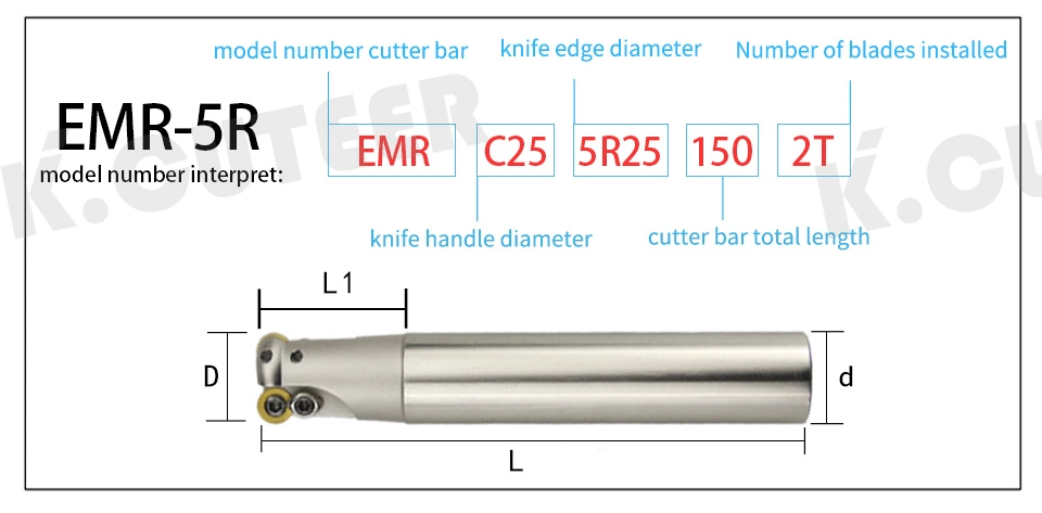 CNC Tool Cemented Carbide Blade Epnw High Feed Fast Cutting End Milling Cutter