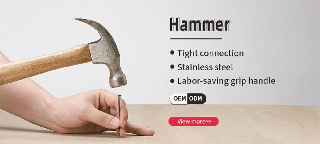 One-Piece Mason Hammer Carbon Steel Rubber Handle Hammer Crusher Supplier