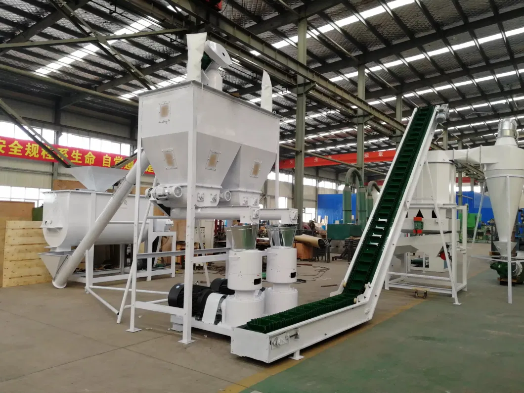 Animal Feed Flat Die Pellet Machinery Poultry Chick Pig Goat Cattle Animal Pellet Making Pelletizer Mill Feed Processing Machine Granulator for Animal Feed