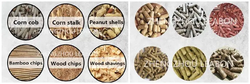 Leabon Supply Home Use Wood Pellet Production Line Peanut Shell Pellet Making Line for Sale