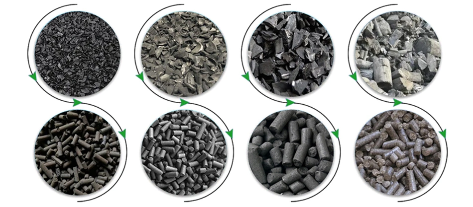 Factory Supply Coconut Shell Granular Activated Carbon Pellet Making Line
