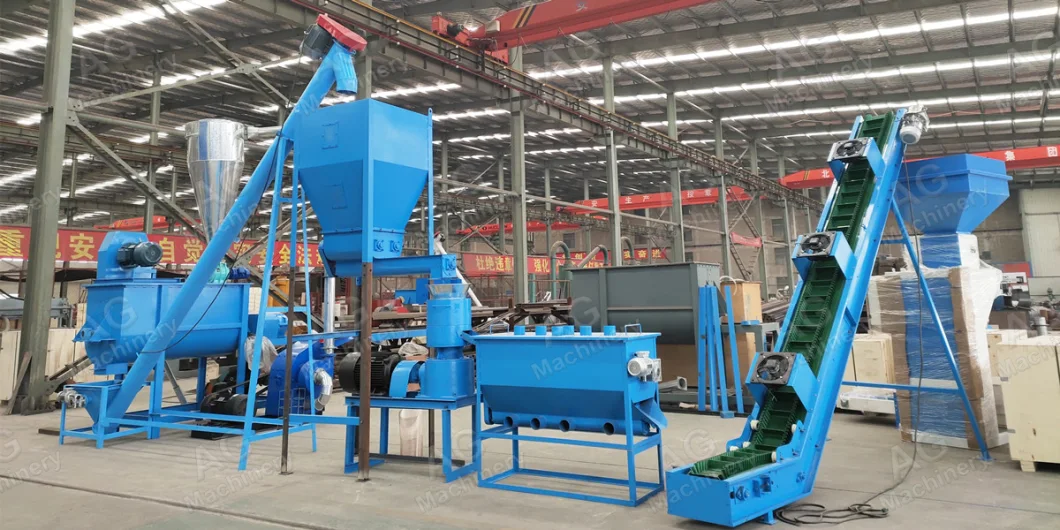 Factory Direct Supply Animal Chicken Cow Feed Pellet Production Line