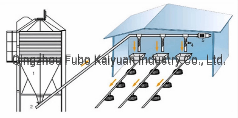 Automatic Farming Feeding &amp; Drinking Poultry Equipment for Broiler/Chicken House/Duck House