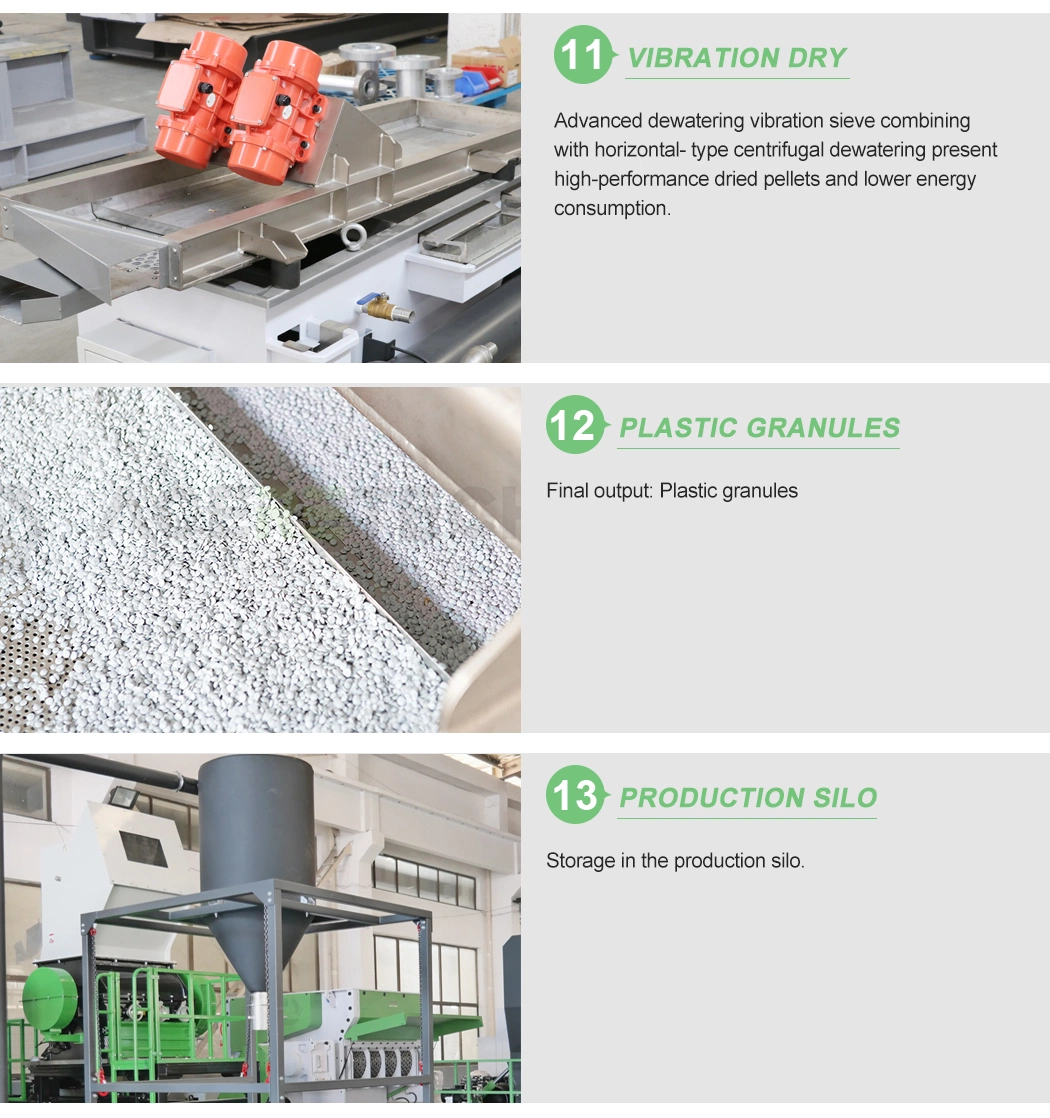 PP/PE Regrinds Plastic Recycling Granulator Pellet Making Machine with Two-Year Warranty