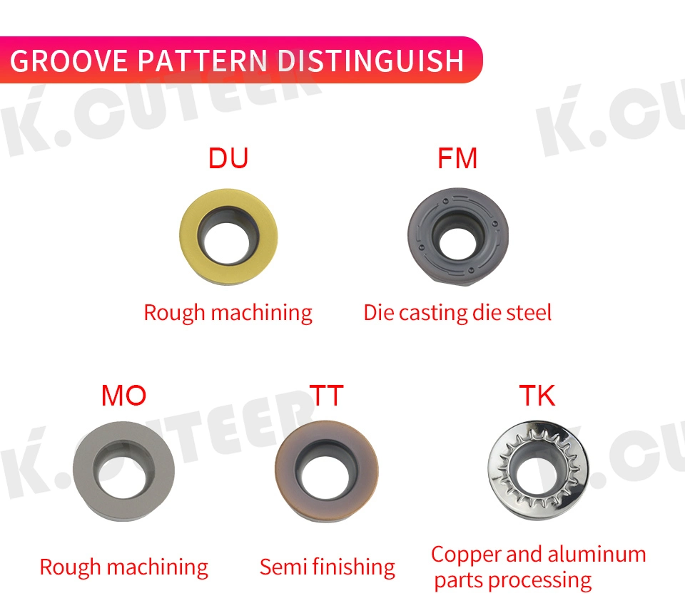 CNC Tool Cemented Carbide Blade Epnw High Feed Fast Cutting End Milling Cutter