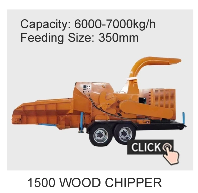 Big Capacity Multi-Functional Tree Logs Branches Sawdust Mashine