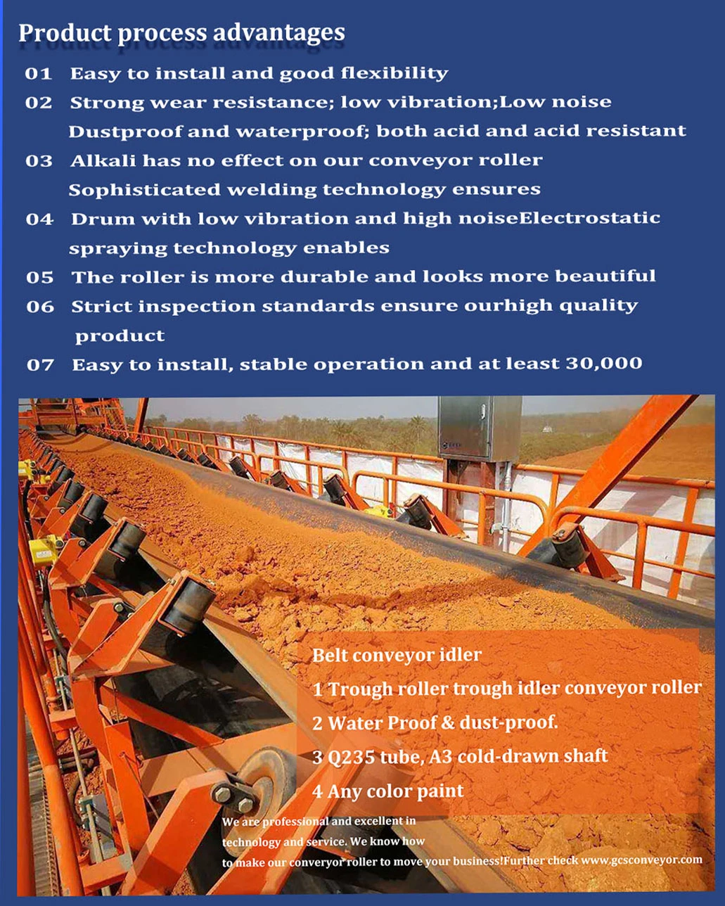 Belt Conveyor Parts Impact Return Steel Conveyor Roller for China High Quality Standard Mining Conveyor