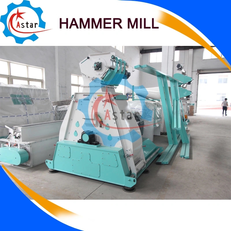 China Supplier Wheat Soybean Corn Hammer Mill with Impeller Feeder for Sale