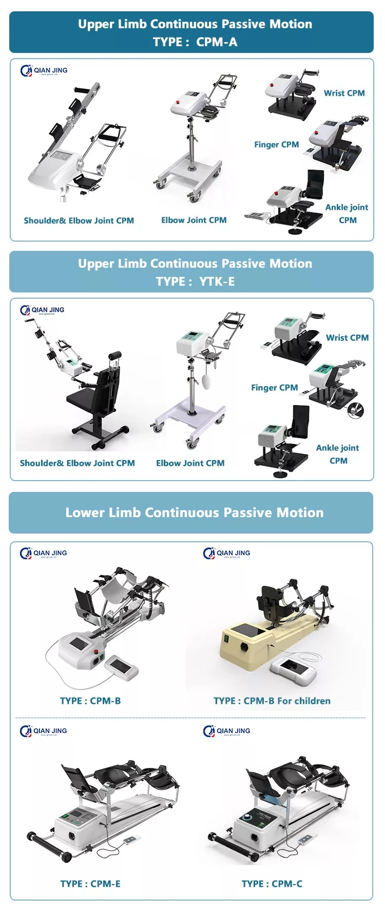 T-Gbq-11 Multi-Function Upper Limb Continuous Passive Motion Cpm Machinet-Gbq-11