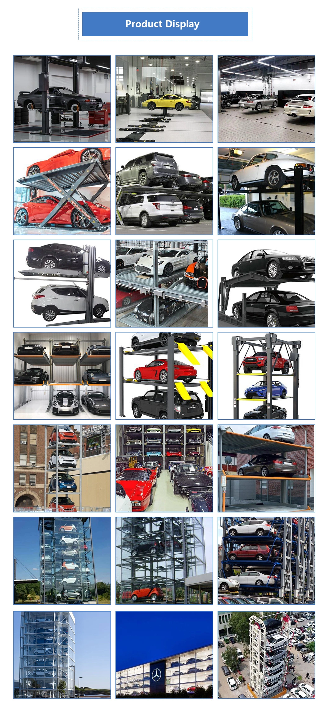3 Floor Lift and Slide Automatic Hydraulic Car Parking System Factory Supply