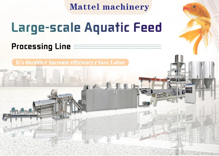 Hot Selling High Automaticdry and Wet Fish Feed Pellets Food Processing Machine Plant Price