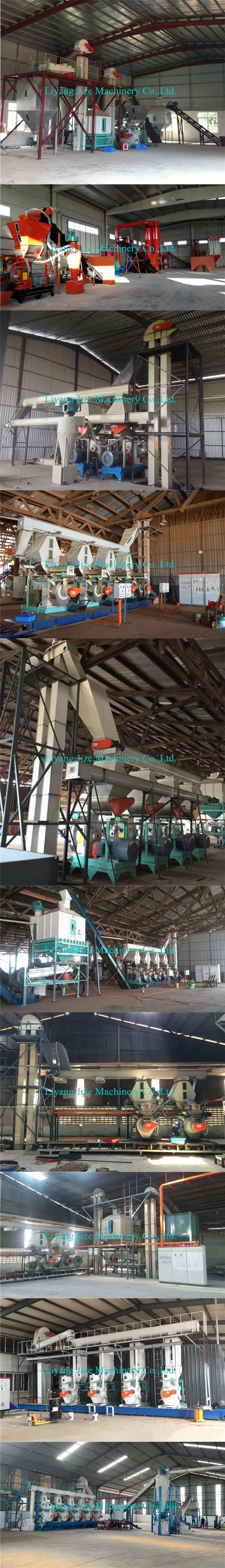 Jz CE 1-10t/H Mzlh Biomass Fuel Pellet Production Line Straw Grass Wood Sawdust Pellet Making Machine Line Wood Pellet Line